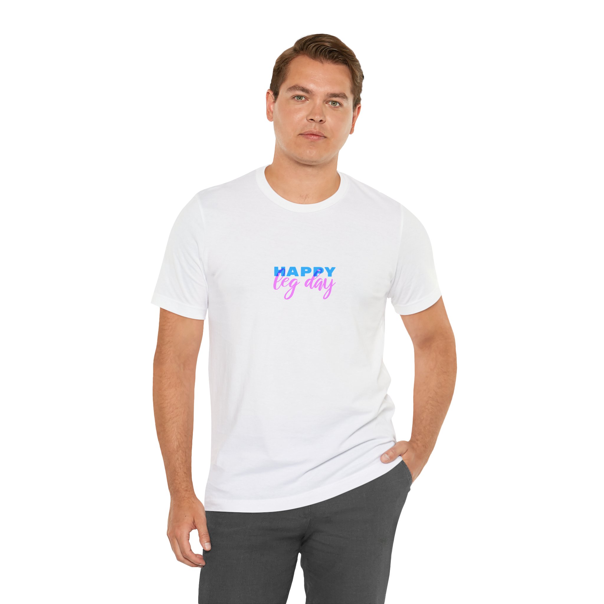 Short Sleeve Happy Leg day. Unisex - Bild 3