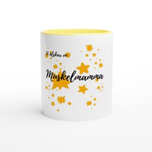 Keramisk mugg - Älskar muskelmamma
